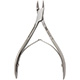 MILTEX Nail Nipper, 4-1/2" (113.5mm), Delicate Straight Jaws, Double Spring, Stainless Steel. MFID: 40-225A