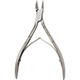 MILTEX Nail Nipper, 5" (128mm), Straight Jaws, Extra Narrow, Double Spring, Stainless Steel. MFID: 40-226A