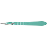 MILTEX Disposable Scalpels, stainless steel, sterile blade size no. 11, 10/box. MFID: 4-411
