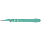 MILTEX Disposable Scalpels, stainless steel, sterile blade size no. 15, 10/box. MFID: 4-415