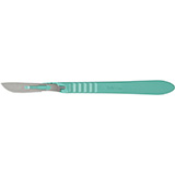MILTEX Disposable Scalpels, stainless steel, sterile blade size no. 22, 10/box. MFID: 4-422