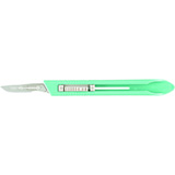 MILTEX Stainless Steel Disposable Safety Scalpel, Retractable Blade, Size No. 10, 10/box. MFID: 4-510