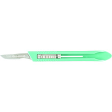 MILTEX Stainless Steel Disposable Safety Scalpel, Retractable Blade, Size No. 10, 10/box. MFID: 4-510