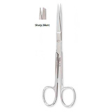 MILTEX DEAVER Scissors, 5-1/2", straight, sharp/blunt points. MFID: 5-102