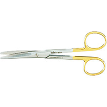MILTEX MAYO Dissecting Scissors, 5-1/2" (14cm), curved, standard beveled blades, Carb-N-Sert. MFID: 5-122TC