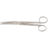 MILTEX Serratex-MAYO Dissecting Scissors, 6-3/4" (17.1 cm), curved, one serrated blade. MFID: 5-134
