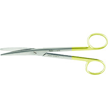 MILTEX MAYO Dissecting Scissors, 6-3/4" (17.1cm), curved, rounded blades, Carb-N-Sert. MFID: 5-142TC