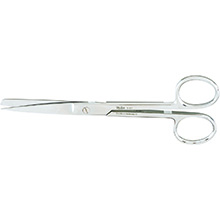 MILTEX Standard Pattern Operating Scissors, straight, 6" (155mm), Standard Pattern, sharp-blunt points. MFID: 5-17