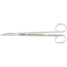 MILTEX REYNOLDS Dissecting Scissors, 7" (178mm), curved, tenotomy dissecting tips, one serrated blade. MFID: 5-178