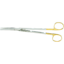 MILTEX Standard Pattern METZENBAUM Scissors, 8" (203mm), curved, blunt points, Tungsten Carbide. MFID: 5-184TC