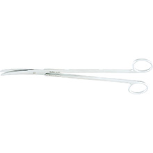 MILTEX Standard Pattern METZENBAUM-NELSON Scissors, 9-1/4" (232mm), curved, blunt points. MFID: 5-188