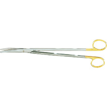 MILTEX Standard Pattern METZENBAUM-NELSON Scissors, 9-1/4" (232mm), Tungsten Carbide, curved, blunt points. MFID: 5-188TC