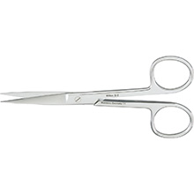 MILTEX Standard Pattern Operating Scissors, straight, 4-3/4" (121mm), sharp-sharp points. MFID: 5-2