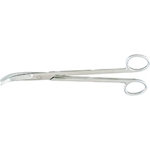 MILTEX JORGENSON Scissors, 8-3/4" (222mm), strongly curved blades. MFID: 5-243