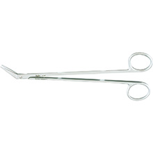 MILTEX POTTS-SMITH Scissors, 7-1/4" (185.5mm), angled on side 45 degrees, 18.5 mm blades. MFID: 5-247