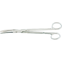 MILTEX BOETTCHER Dissecting Scissors, 7-1/4" (185mm), double edged, curved. MFID: 5-256