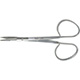 MILTEX KAYE Fine Dissecting (Blepharoplasty) Scissors, 4-1/4" (107mm), Curved, One Serrated Blade, ribbon type. MFID: 5-263