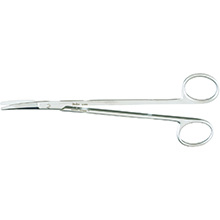 MILTEX KAHN Dissecting Scissors, 7" (178mm), curved. MFID: 5-268
