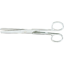 MILTEX Standard Pattern Operating Scissors, straight, 6" (152mm), Standard Pattern, blunt-blunt points. MFID: 5-27