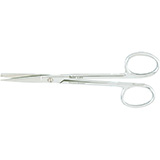 MILTEX WAGNER Plastic Surgery Scissors, 4-3/4" (12.1 cm), straight, sharp-blunt points, serrated blade. MFID: 5-273