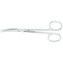 MILTEX WAGNER Plastic Surgery Scissors, 4-3/4" (12.1 cm), curved, sharp-sharp points. MFID: 5-276