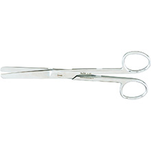 MILTEX Standard Pattern Operating Scissors, straight, 6-1/2" (164mm), Standard Pattern, blunt-blunt points. MFID: 5-28