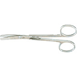 MILTEX WAGNER Plastic Surgery Scissors, 4-3/4" (119mm), curved, blunt-blunt points, serrated blade. MFID: 5-281