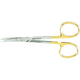 MILTEX IRIS Scissors, 4-1/2" (114mm), Tungsten Carbide, curved, fine, sharp points. MFID: 5-306TC