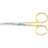 MILTEX Strabismus Scissors, 4-1/2" (115mm), Tungsten Carbide, Straight, Blunt Points. MFID: 5-312TC