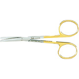 MILTEX Strabismus Scissors, 4-1/2" (115mm), Tungsten Carbide, Curved, Blunt Points. MFID: 5-314TC