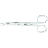 MILTEX Standard Pattern Operating Scissors, curved, 4-1/2" (11.4cm), sharp/sharp points. MFID: 5-32