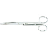 MILTEX Operating Scissors, 6-1/2" (165mm), Standard Pattern, curved, sharp-sharp points. MFID: 5-38