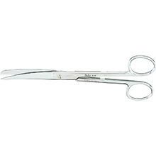 MILTEX Standard Pattern Operating Scissors, curved, 7-1/2" (19.1cm), sharp-blunt points. MFID: 5-49
