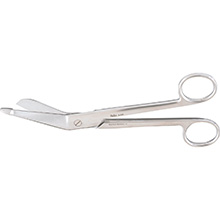 MILTEX LISTER Bandage Scissors, 7-1/4" (187mm), Extra Fine. MFID: 5-516