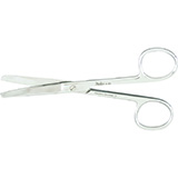 MILTEX Standard Pattern Operating Scissors, curved, 4-1/2" (11.4cm) blunt-blunt points. MFID: 5-52