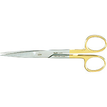 MILTEX Standard Pattern Operating Scissors, straight, 5-1/2" (14cm), sharp-sharp points, Carb-N-Sert. MFID: 5-6TC