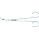 MILTEX KELLY Scissors, 6-1/4" (159mm), Angled, Sharp, With One Serrated Blade. MFID: 5D-255