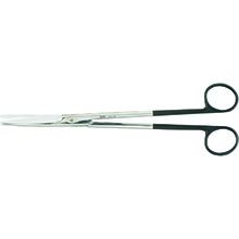 MILTEX MAYO Scissors, 9-1/4" (232mm), SuperCut, curved, one serrated blade. MFID: 5-SC-130