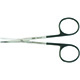 MILTEX METZENBAUM Scissors, 4-1/2" (115mm), SuperCut, curved, delicate, one serrated blade. MFID: 5-SC-284