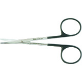 MILTEX METZENBAUM Scissors, 4-1/2" (115mm), SuperCut, curved, delicate, one serrated blade. MFID: 5-SC-284