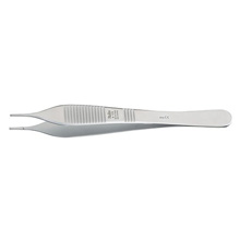 MILTEX ADSON Dressing, Tissue & Suture Forceps, 4-3/4" (121mm), 1 x 2 teeth, with Tying Platform. MFID: 6-123