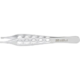 MILTEX BROWN-ADSON Tissue Forceps, 4-7/8" (123mm), 7 x 7 side grasping teeth, lightweight fenestrated handles. MFID: 6-124XL