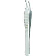 MILTEX BROWN-ADSON Tissue Forceps, 4-3/4" (122mm), angular, 7 x 7 side grasping teeth. MFID: 6-126