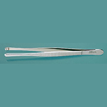 MILTEX RUSSIAN Tissue Forceps, 10-1/4" (258mm), serrated handles. MFID: 6-145