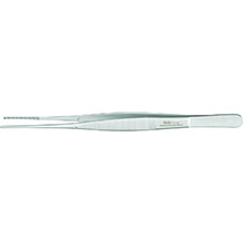 MILTEX POTTS-SMITH Tissue Forceps 1 X 2 teeth, 7" (17.8 cm), serrated tips. MFID: 6-160