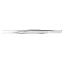 MILTEX POTTS-SMITH Tissue Forceps 1 X 2 teeth, 8-1/4" (21 cm), serrated tips. MFID: 6-162