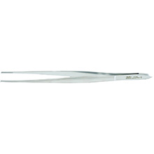 MILTEX CUSHING Dressing Forceps, 7" (17.8 cm), serrated, Gutch handle, scraper end. MFID: 6-166