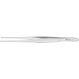 MILTEX CUSHING Tissue Forceps 1 X 2 teeth, 7" (17.8 cm), Gutch handle, scraper end. MFID: 6-168