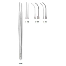 MILTEX GERALD Tissue Forceps, 7" (176mm), curved, 1 x 2 teeth. MFID: 6-186