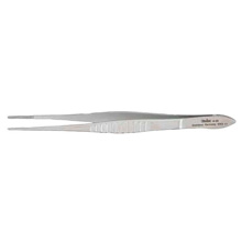 MILTEX Dressing Forceps, delicate pattern fluted handles, 5-1/8" (130mm), serrated tips. MFID: 6-26